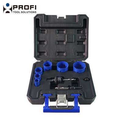 Great kit for electrician 9pc Electrician/Plumber Hole Saw Kit 20mm to 54mm Hole Saw Set in Case